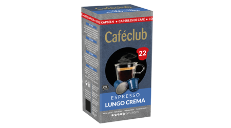 Cafeclub Koffie capsules Lungo Crema
